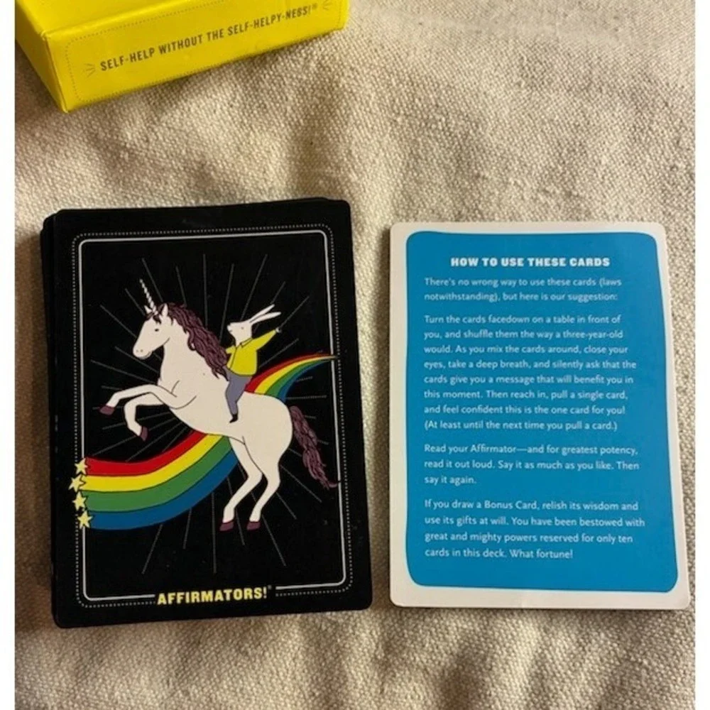 Knock Knock Affirmators! 50 Affirmation Cards Deck Self-Help Without Helpy